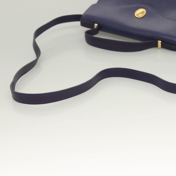 DIOR Hand Bag Leather Gold Purple Gray - Picture 9 of 13